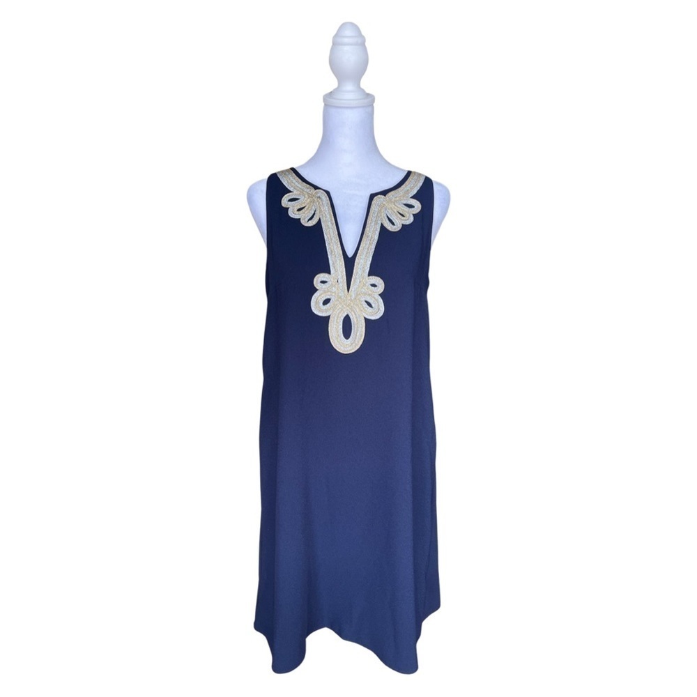NWT LILLY PULITZER CHERLYN SOFT SHIFT DRESS True Navy Sz 0